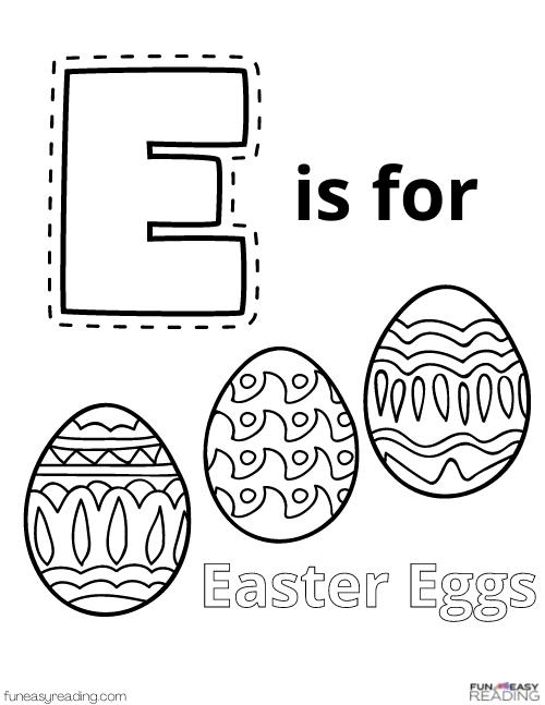 128+ Letter E Coloring Pages Preschool Printable 10