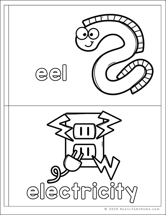 128+ Letter E Coloring Pages Preschool Printable 102