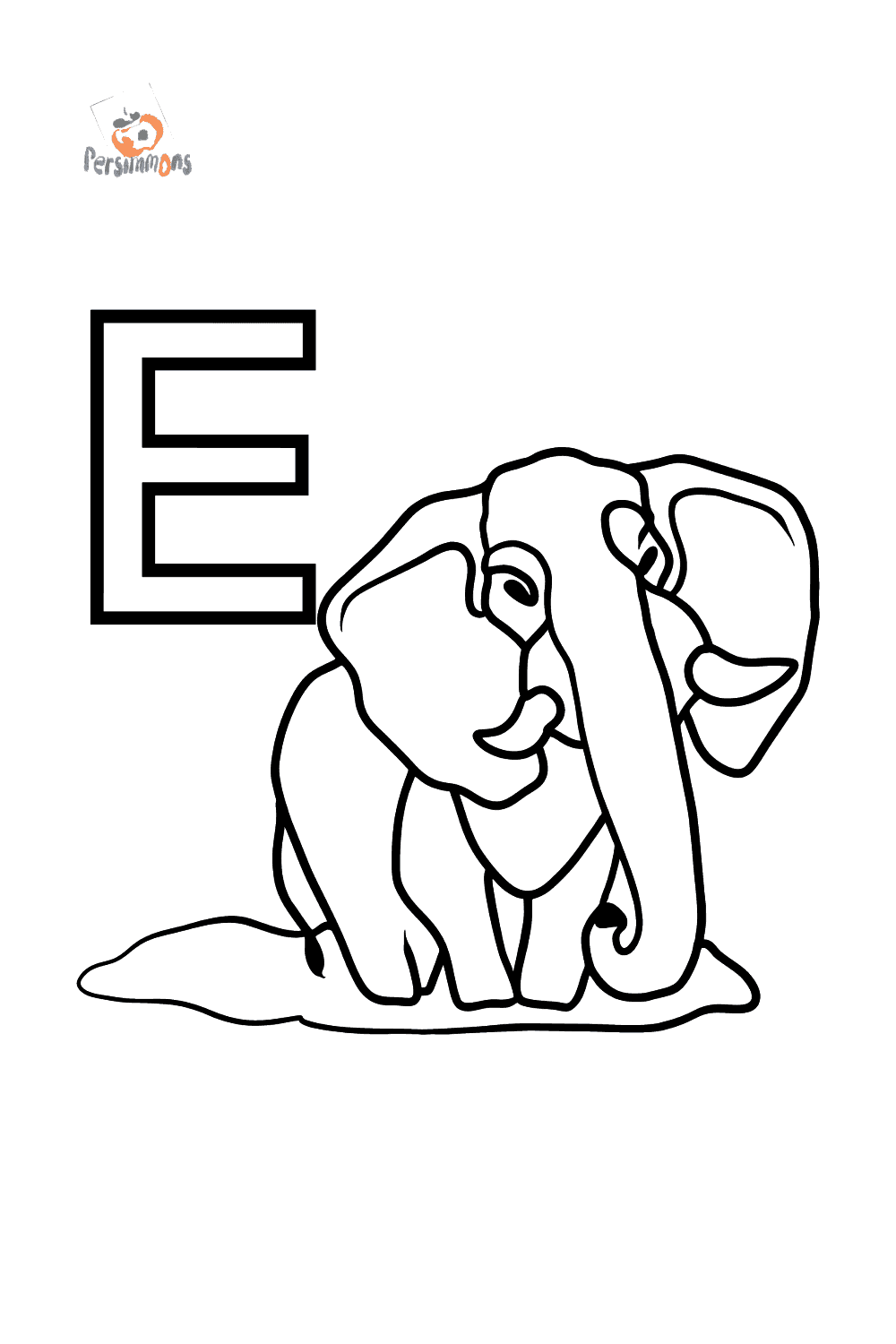 128+ Letter E Coloring Pages Preschool Printable 14