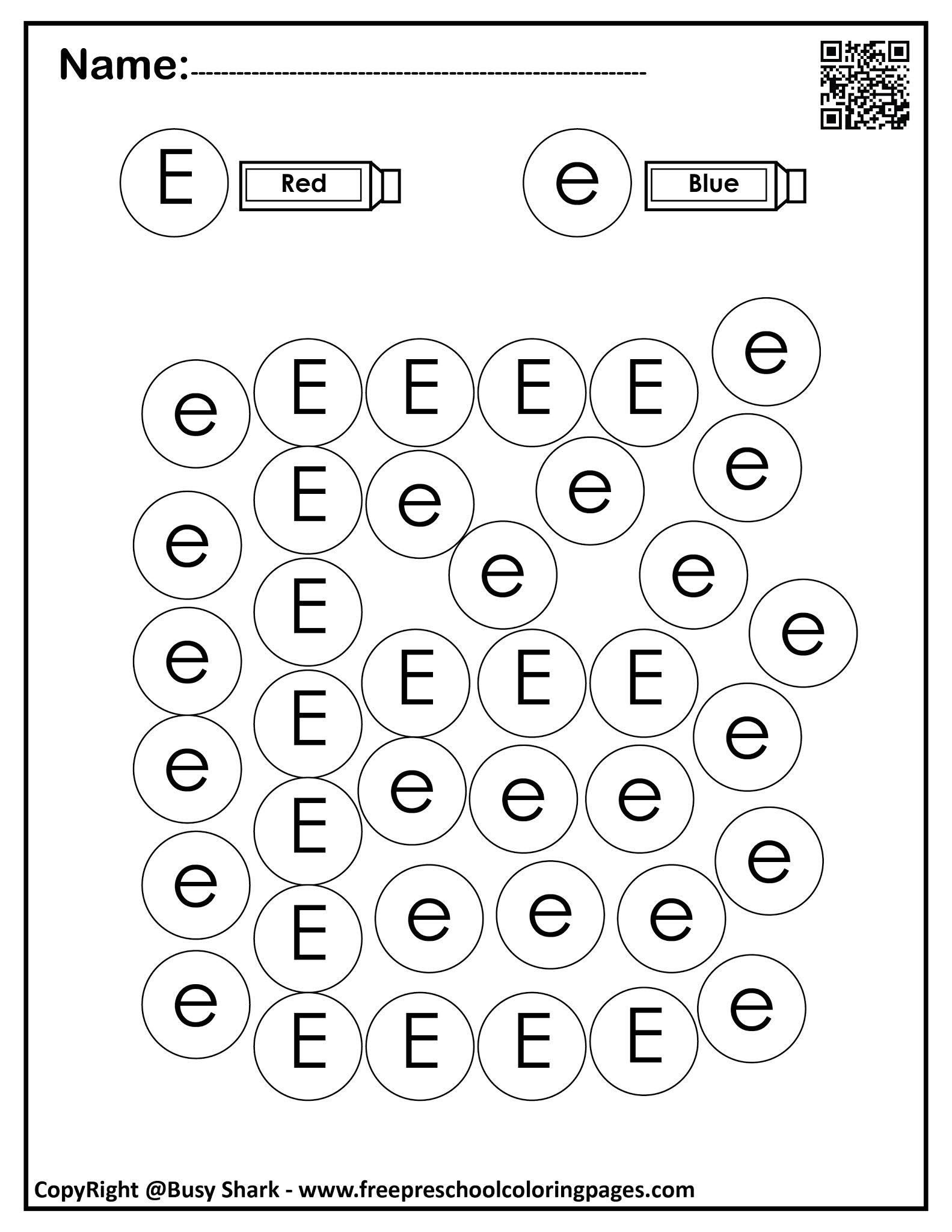 128+ Letter E Coloring Pages Preschool Printable 37