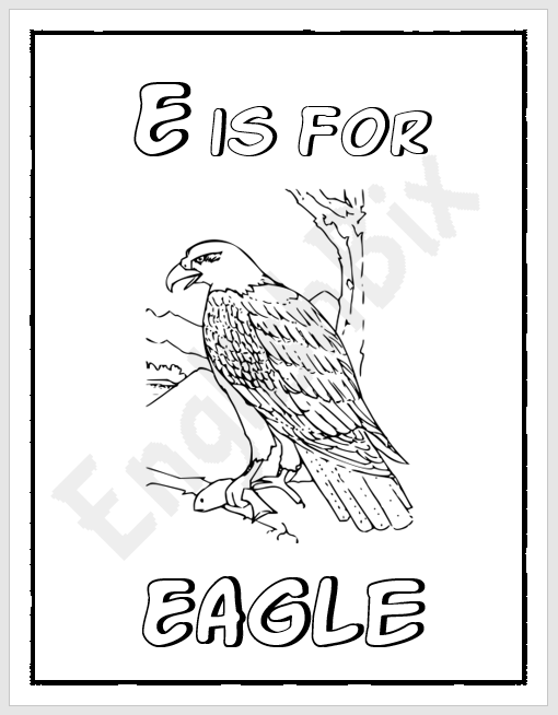 128+ Letter E Coloring Pages Preschool Printable 46