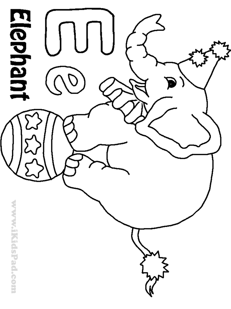 128+ Letter E Coloring Pages Preschool Printable 55