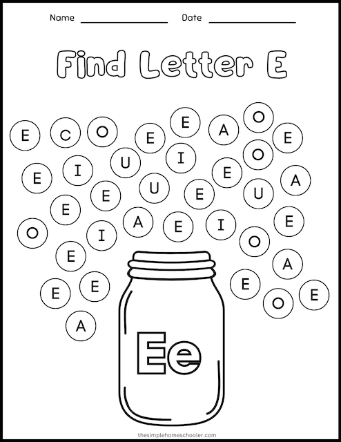 128+ Letter E Coloring Pages Preschool Printable 89