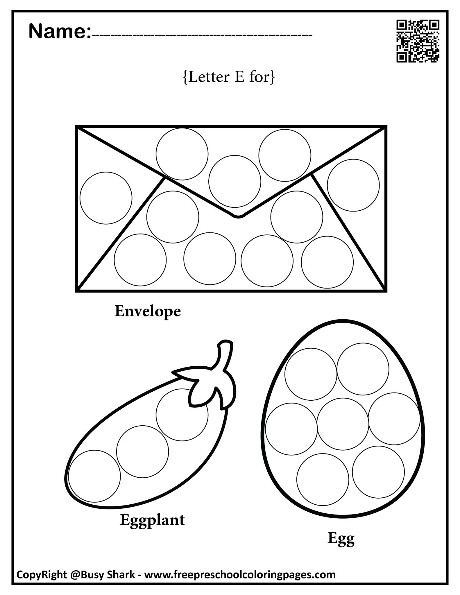 128+ Letter E Coloring Pages Preschool Printable 99