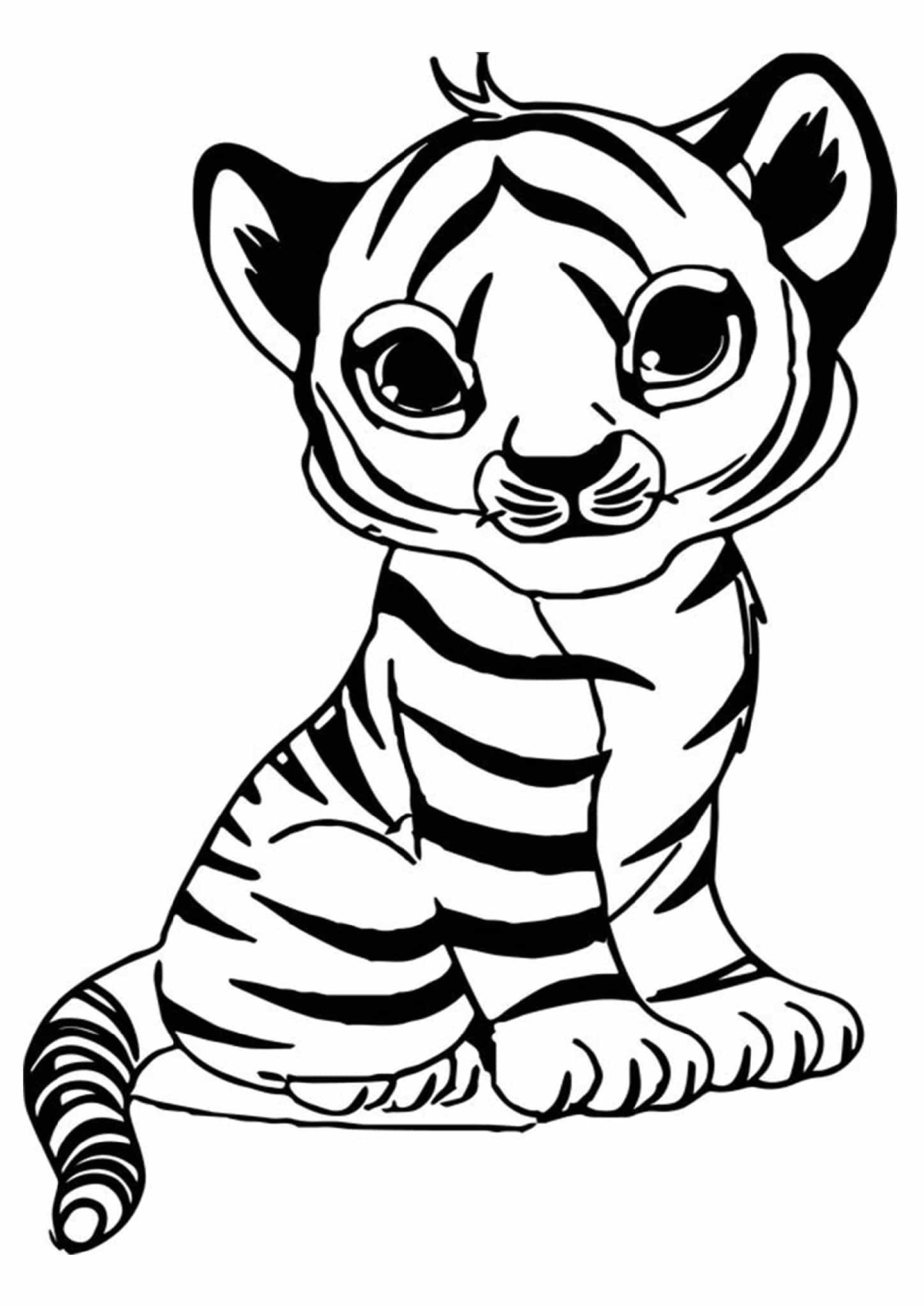 130 Cartoon Easy Coloring Pages Printable 125