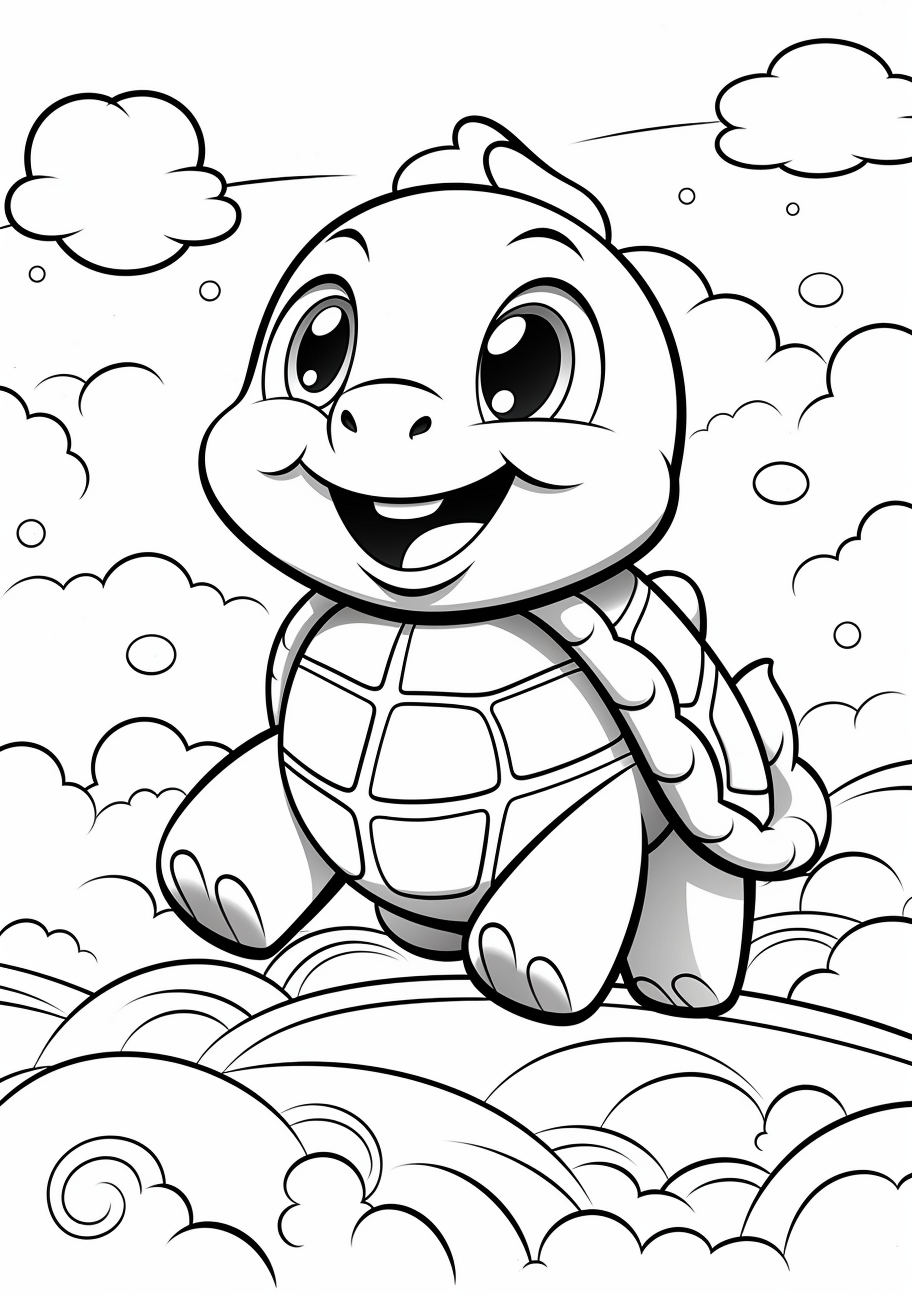 130 Cartoon Easy Coloring Pages Printable 2