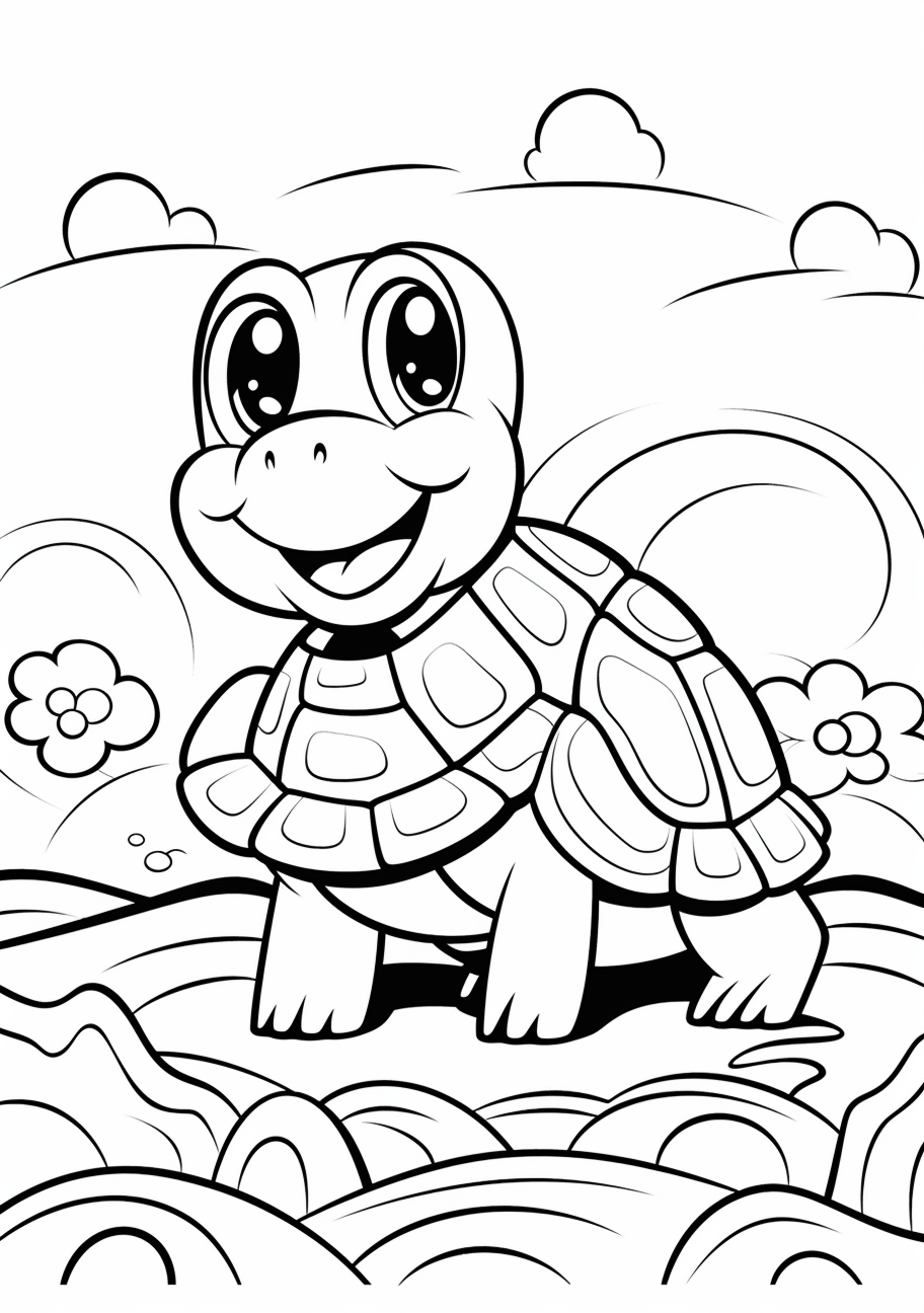 130 Cartoon Easy Coloring Pages Printable 26