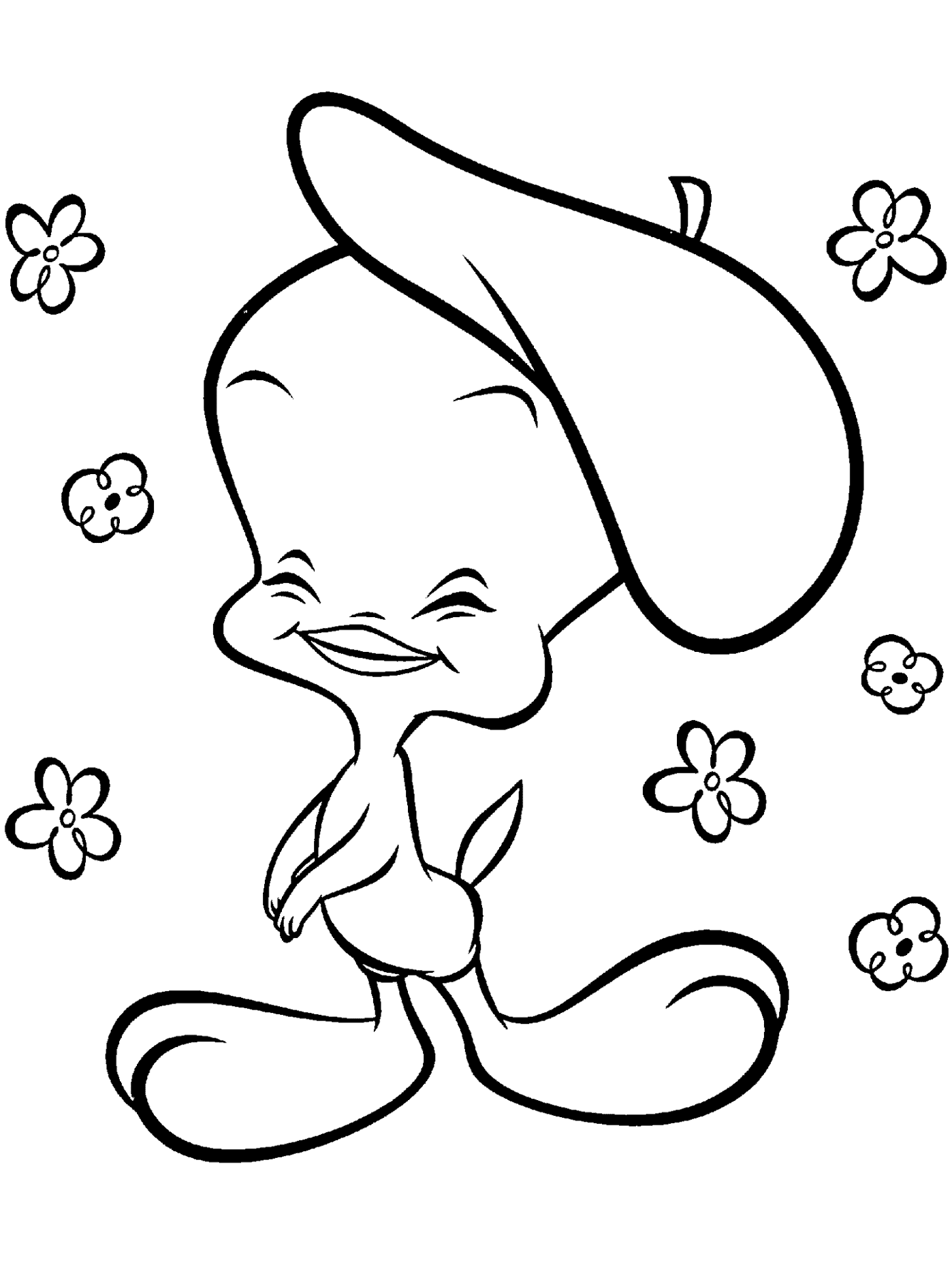 130 Cartoon Easy Coloring Pages Printable 61