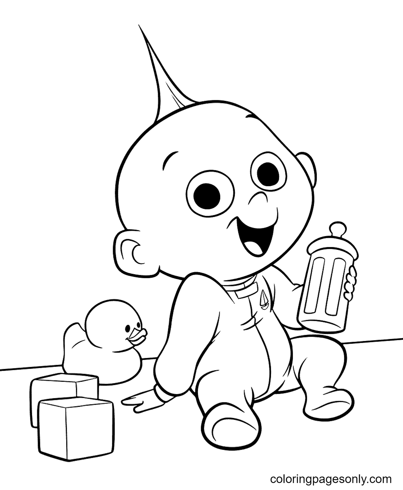 130 Cartoon Easy Coloring Pages Printable 65