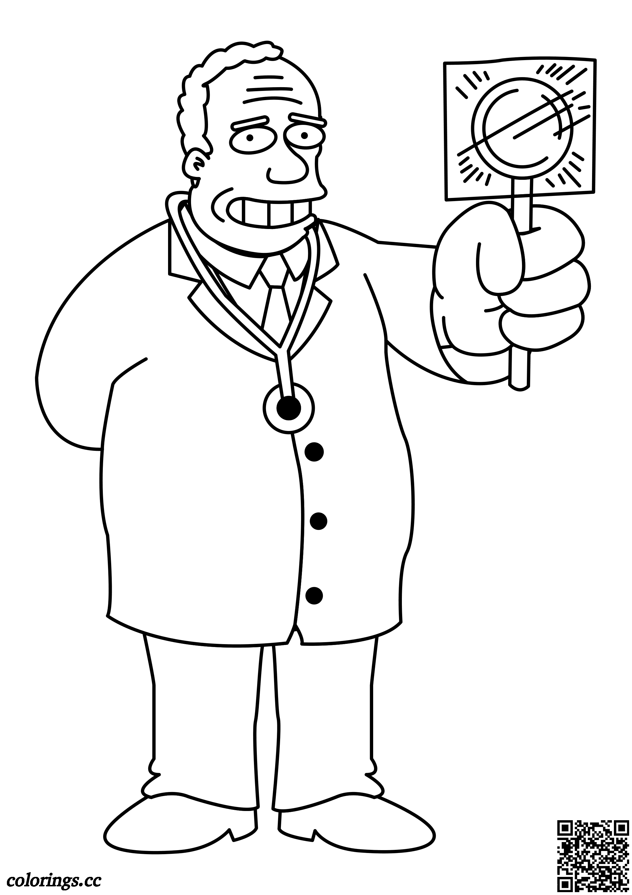 130 Simpsons Coloring Pages for Cartoon Fans 116