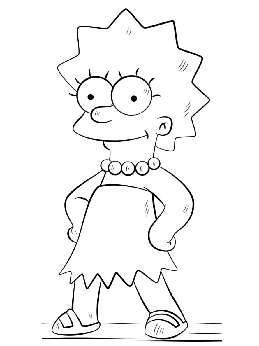 130 Simpsons Coloring Pages for Cartoon Fans 23