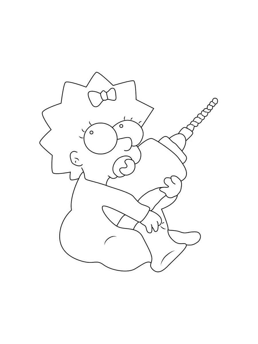 130 Simpsons Coloring Pages for Cartoon Fans 25