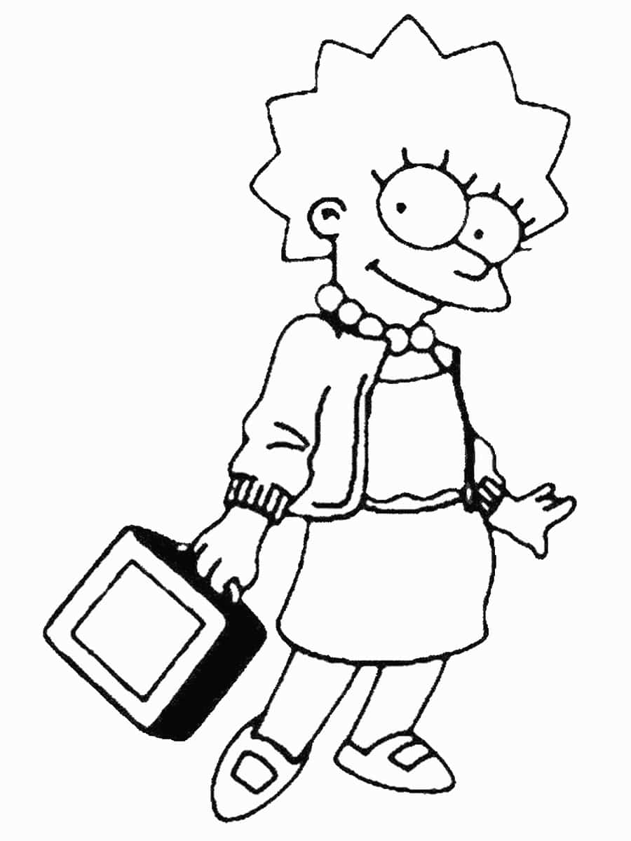 130 Simpsons Coloring Pages for Cartoon Fans 26