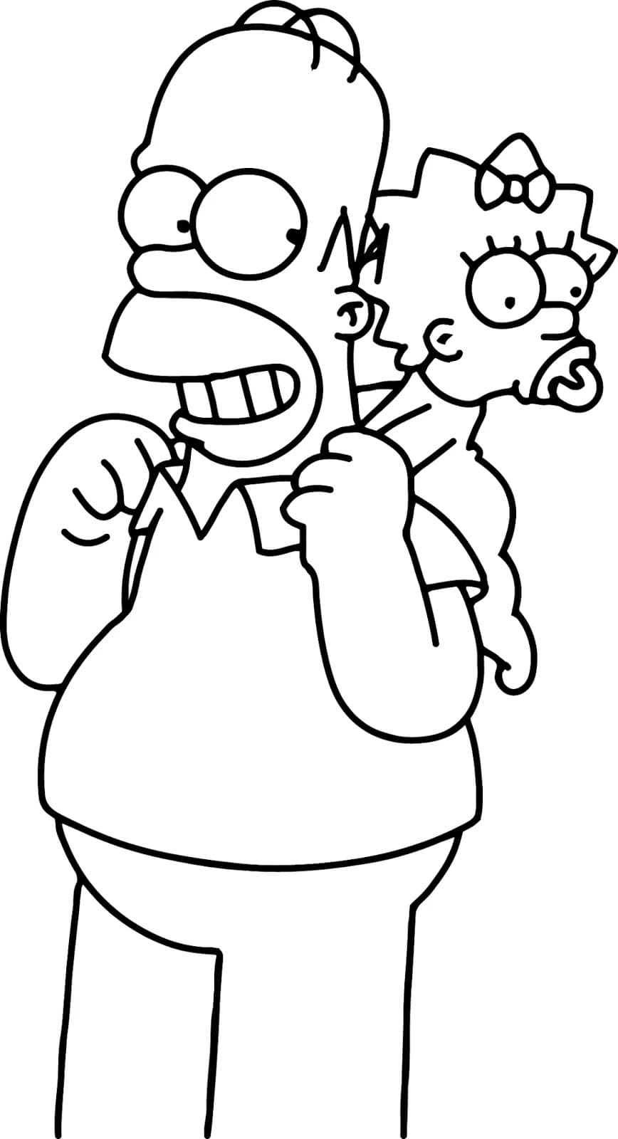 130 Simpsons Coloring Pages for Cartoon Fans 46