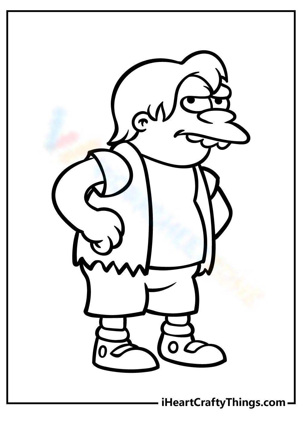 130 Simpsons Coloring Pages for Cartoon Fans 47