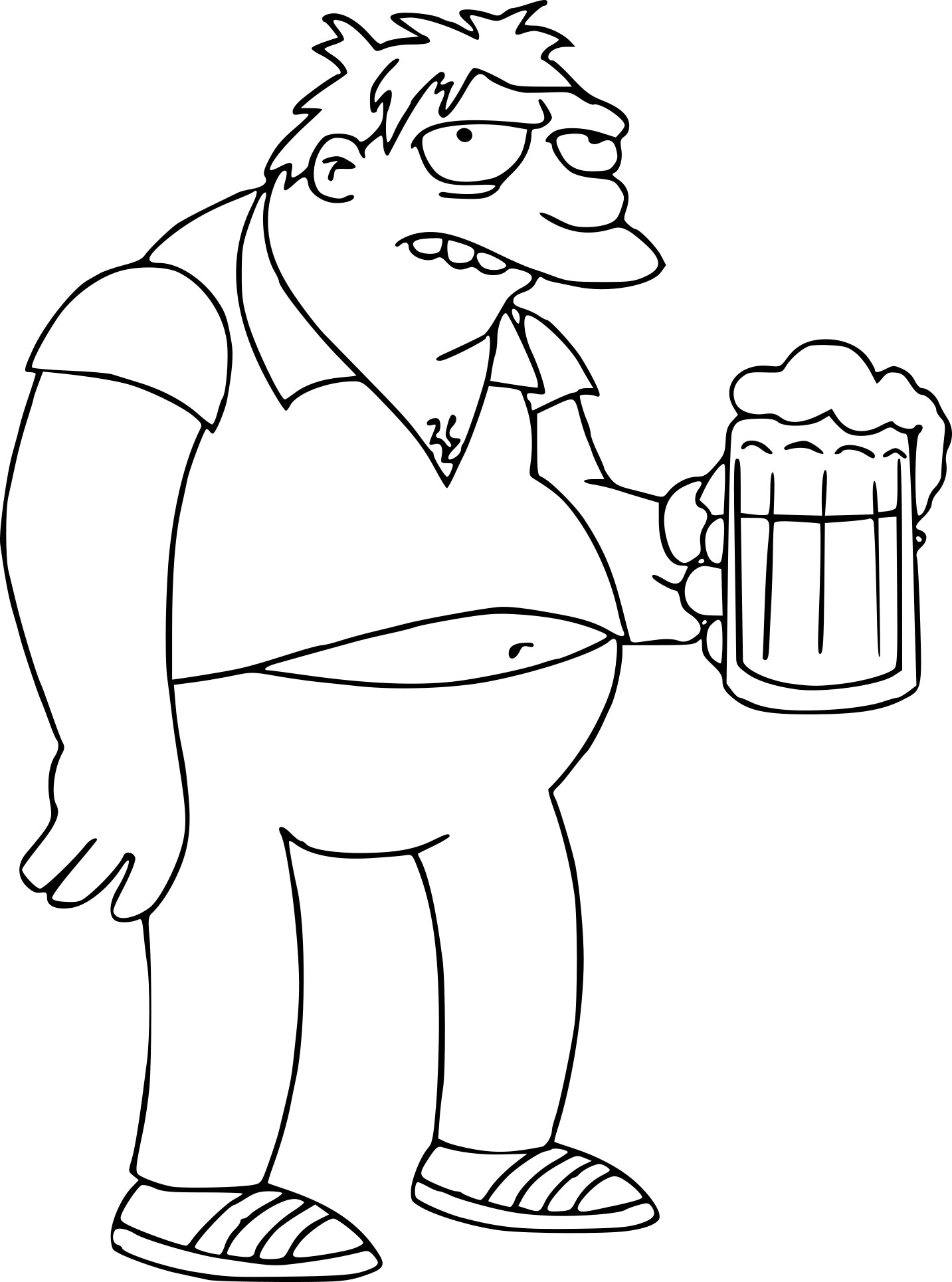 130 Simpsons Coloring Pages for Cartoon Fans 96