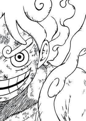 135+ Gear 5 Manga Coloring Pages Printable 20