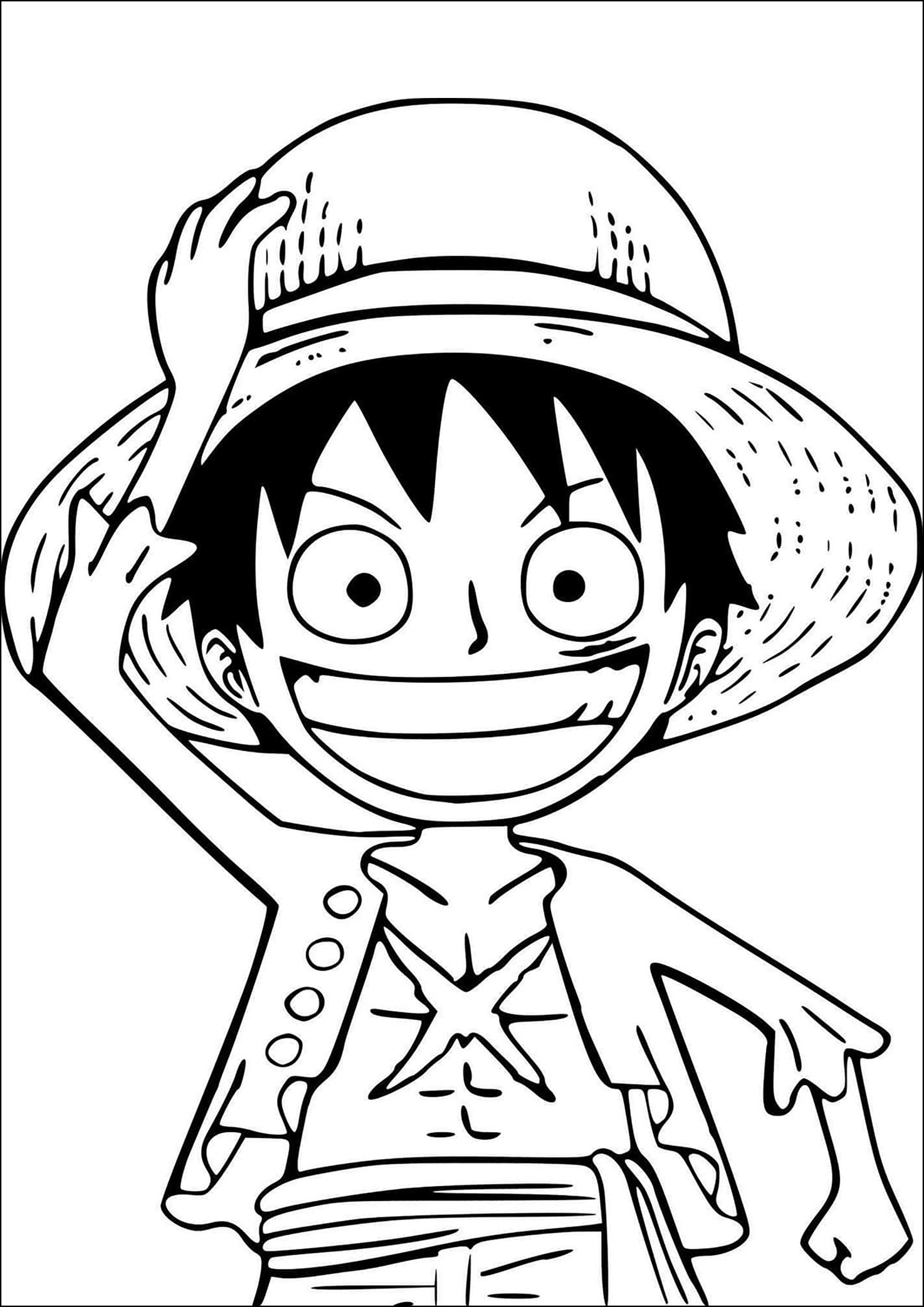 135+ Gear 5 Manga Coloring Pages Printable 27