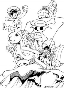 135+ Gear 5 Manga Coloring Pages Printable 7