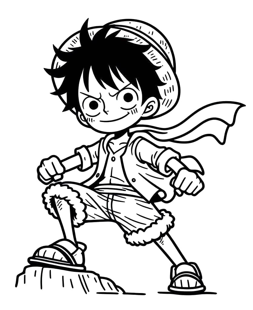 135+ Gear 5 Manga Coloring Pages Printable 9