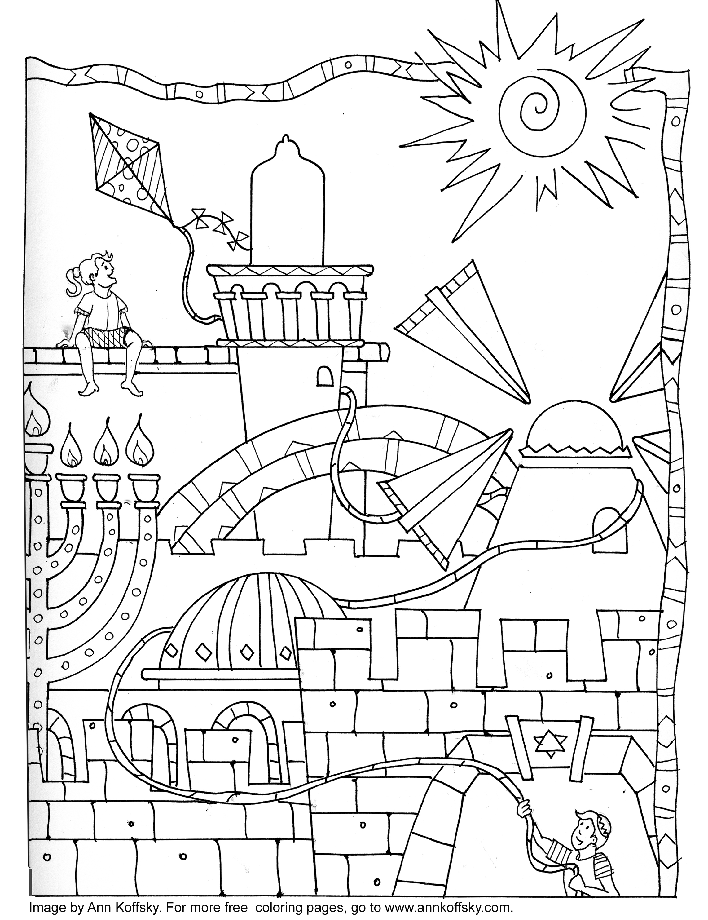 138 Hanukkah Coloring Pages: Festival of Lights in Color 10