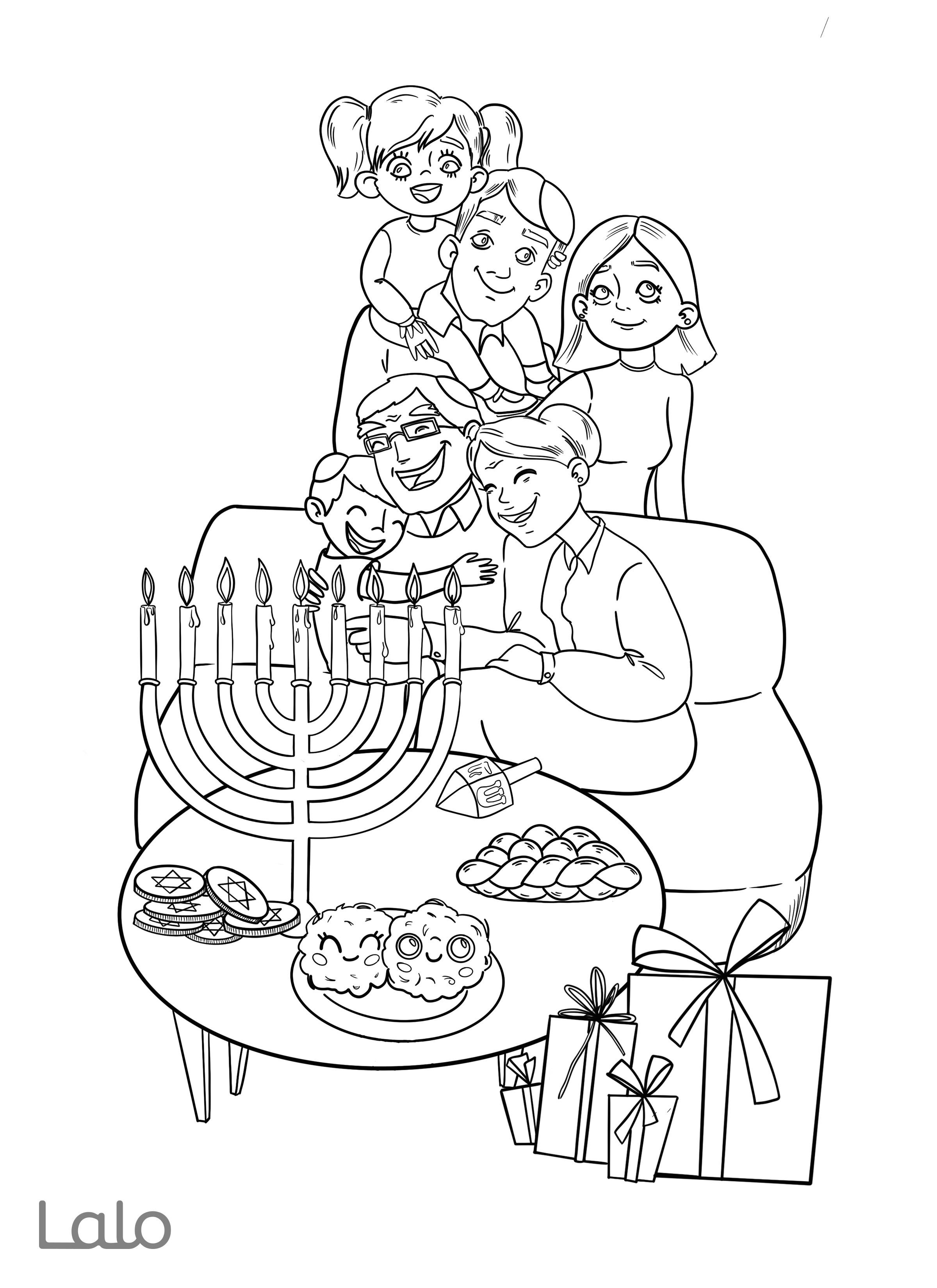 138 Hanukkah Coloring Pages: Festival of Lights in Color 12