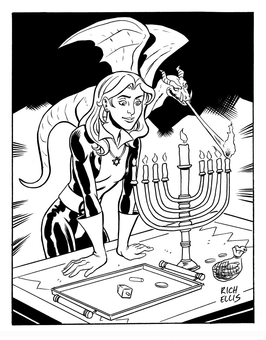 138 Hanukkah Coloring Pages: Festival of Lights in Color 129