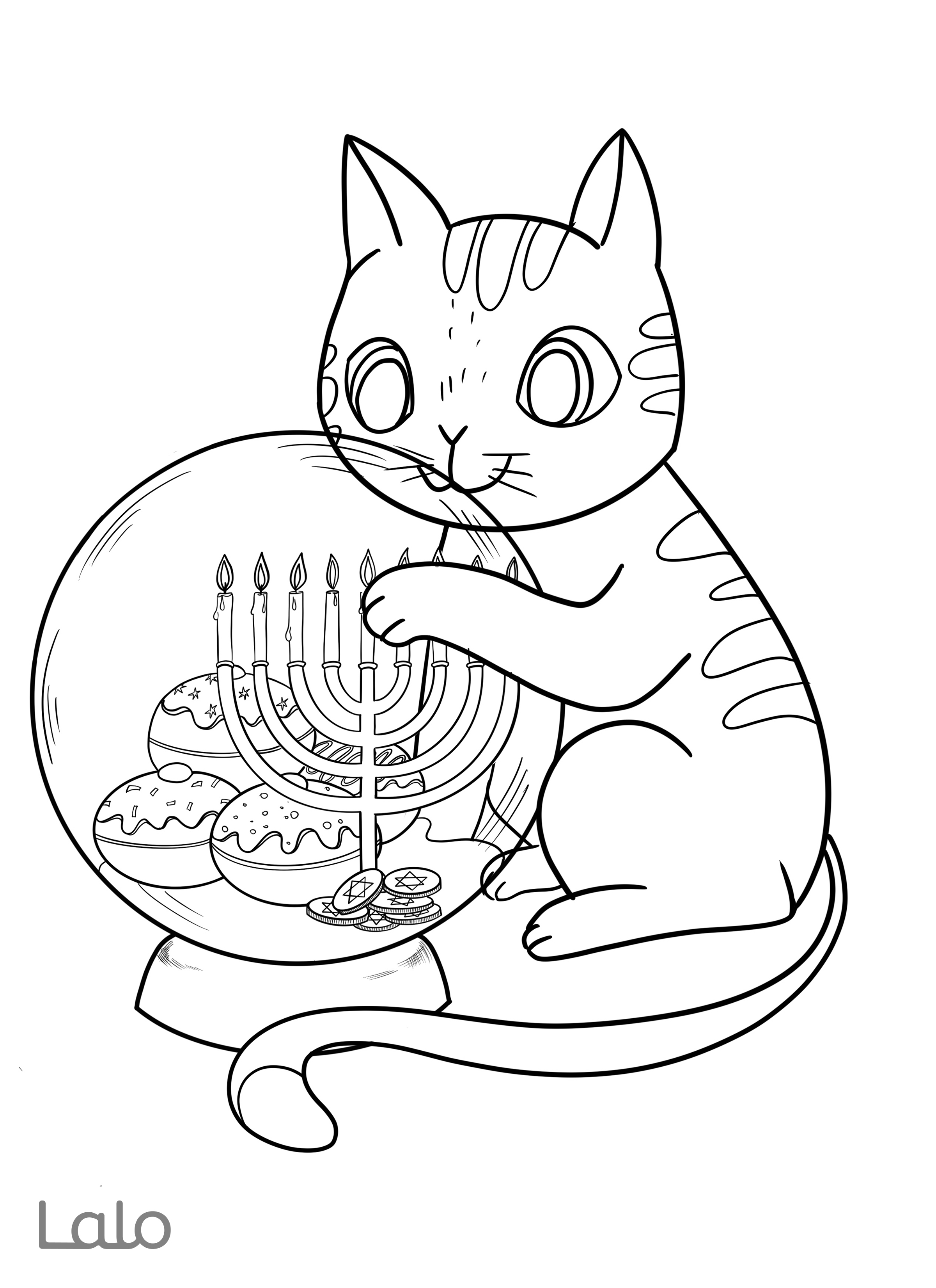 138 Hanukkah Coloring Pages: Festival of Lights in Color 130