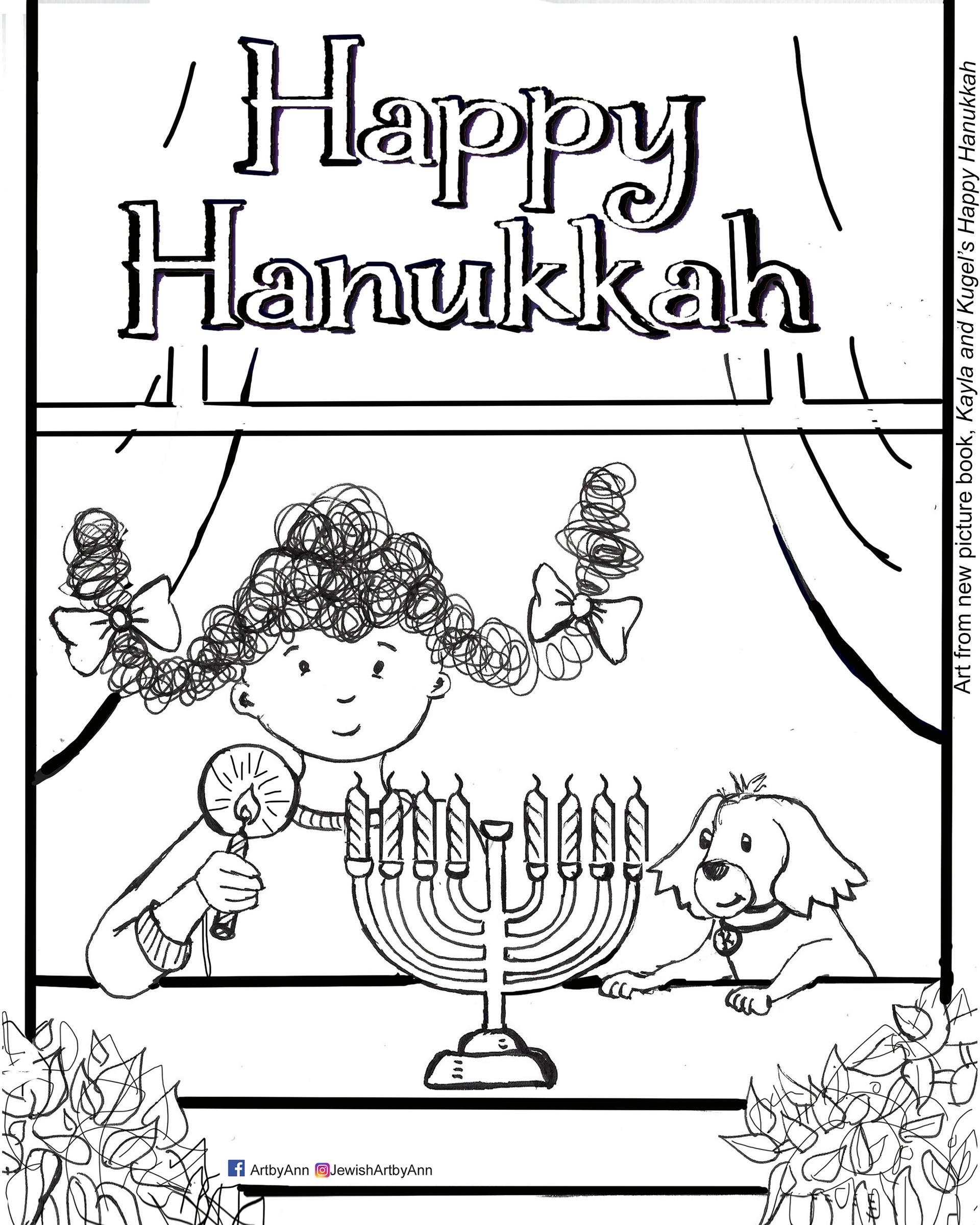 138 Hanukkah Coloring Pages: Festival of Lights in Color 135