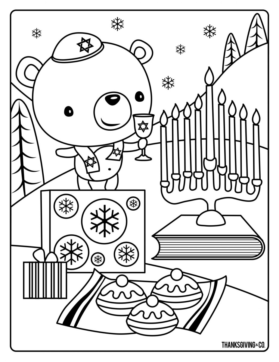 138 Hanukkah Coloring Pages: Festival of Lights in Color 20