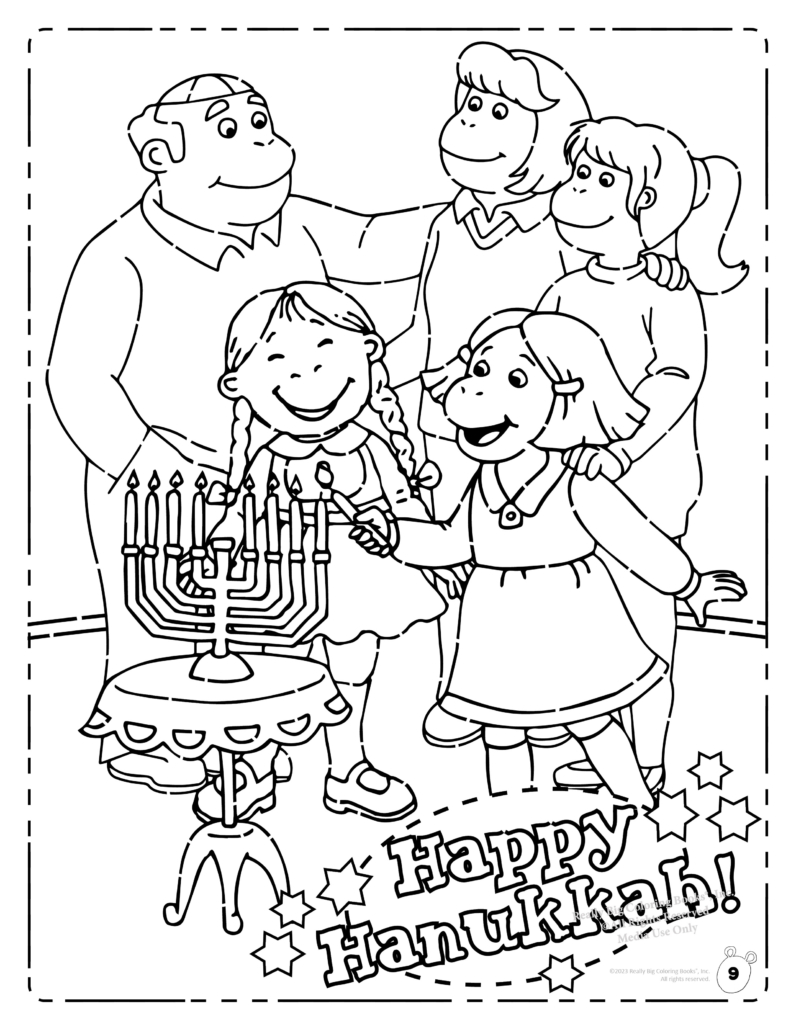 138 Hanukkah Coloring Pages: Festival of Lights in Color 26