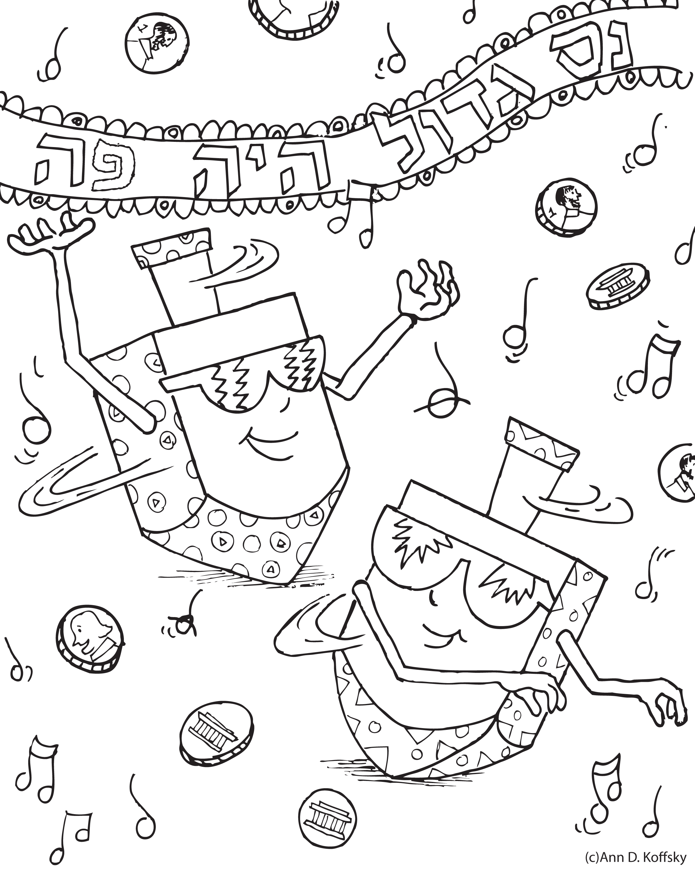 138 Hanukkah Coloring Pages: Festival of Lights in Color 29