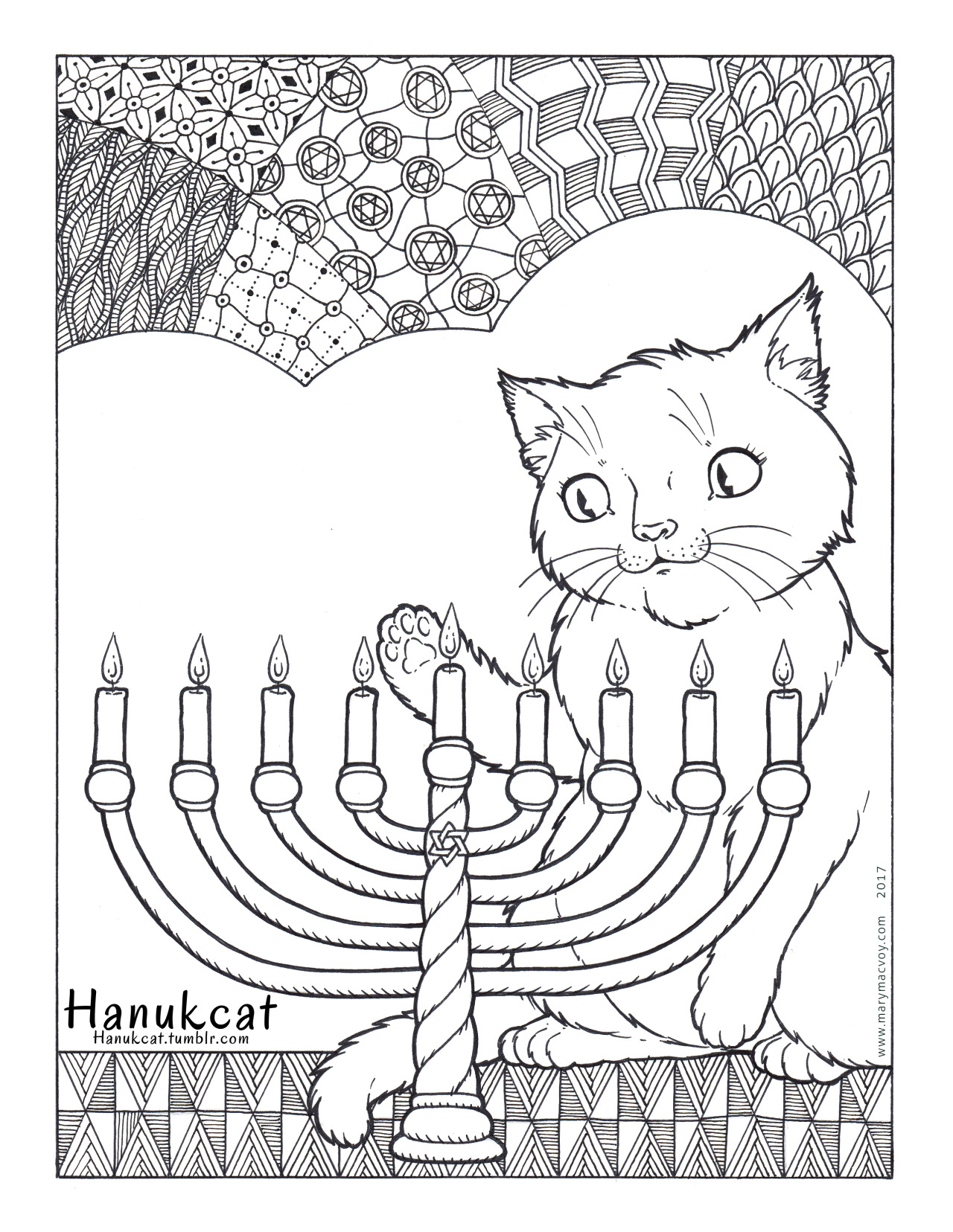 138 Hanukkah Coloring Pages: Festival of Lights in Color 41