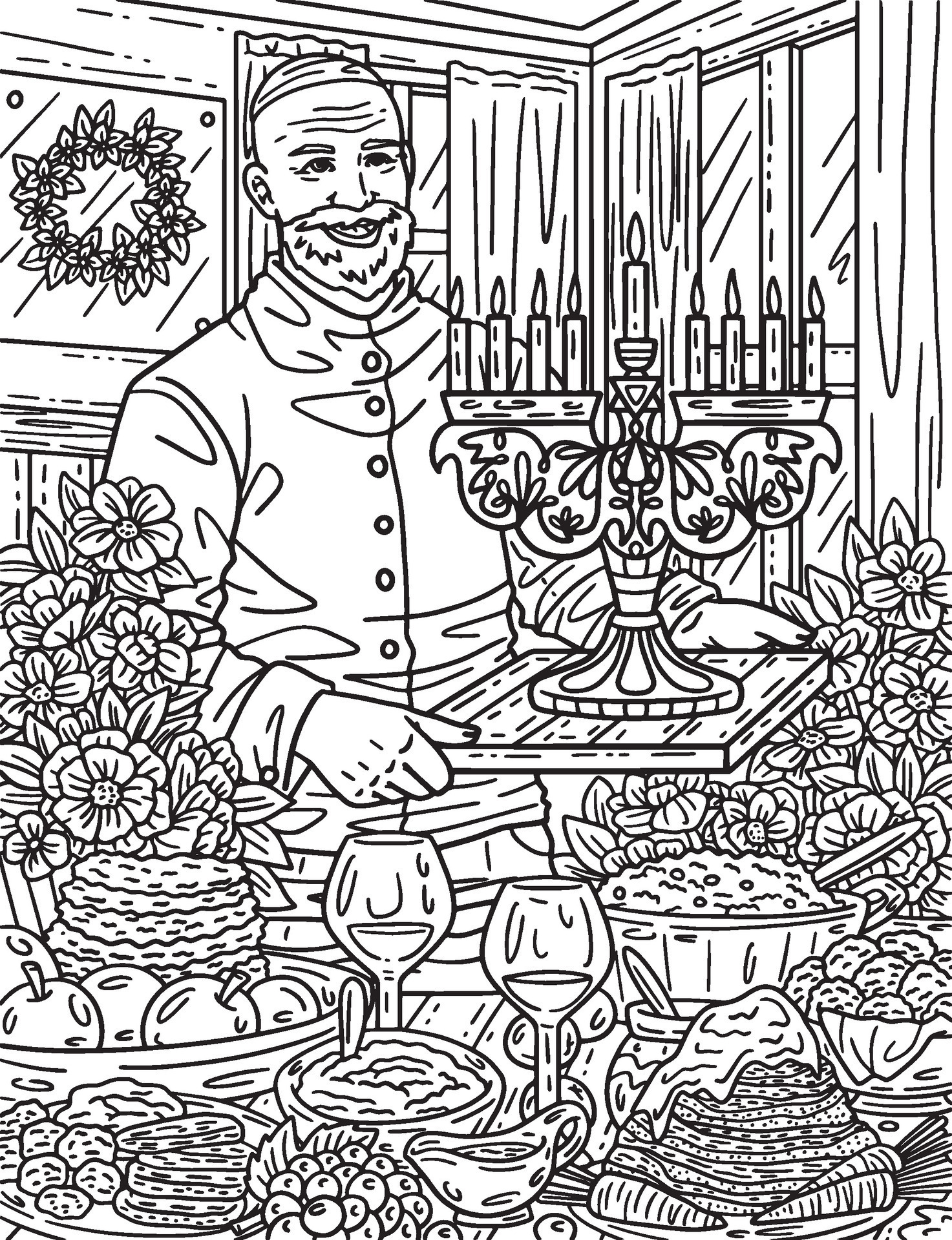 138 Hanukkah Coloring Pages: Festival of Lights in Color 62