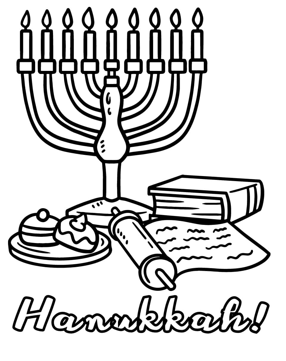 138 Hanukkah Coloring Pages: Festival of Lights in Color 68