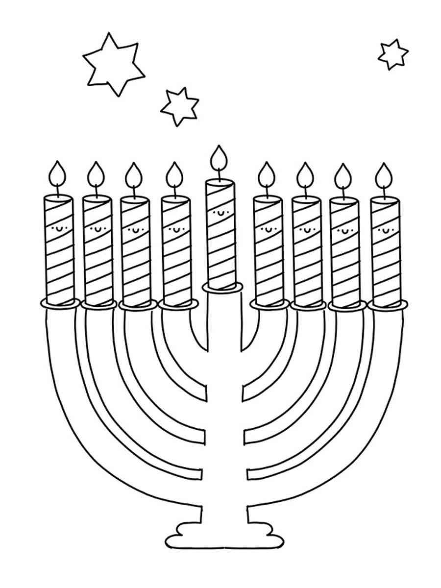 138 Hanukkah Coloring Pages: Festival of Lights in Color 97