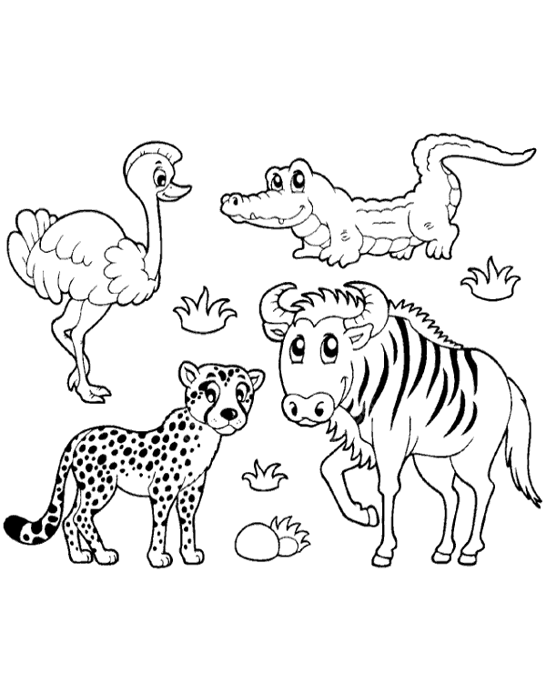 140 Cute Animals Coloring Pages FREE Printable 103