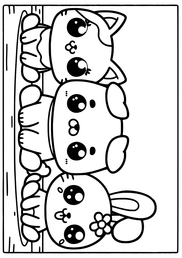 140 Cute Animals Coloring Pages FREE Printable 11