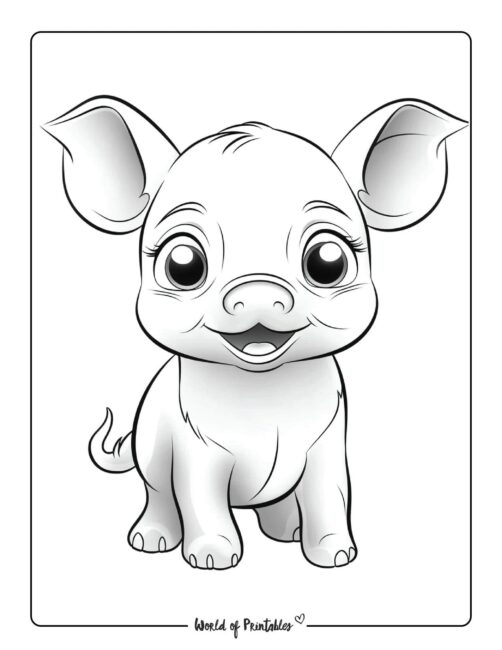 140 Cute Animals Coloring Pages FREE Printable 21