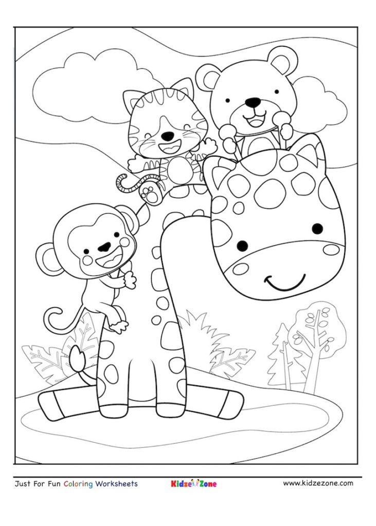 140 Cute Animals Coloring Pages FREE Printable 27