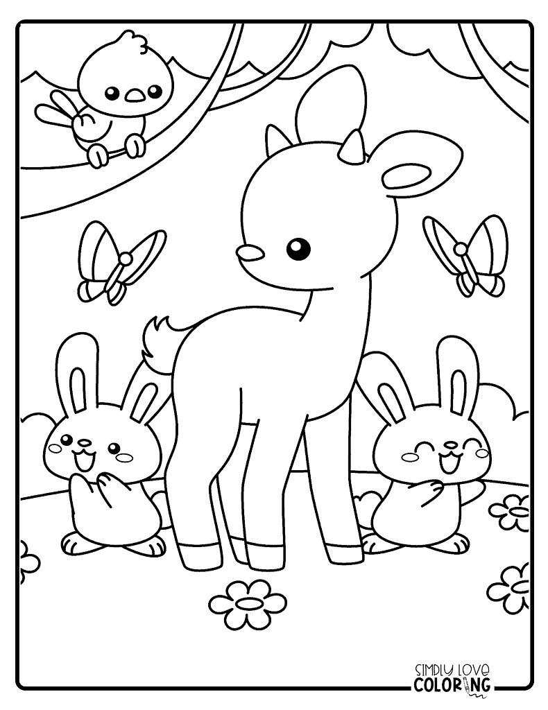 140 Cute Animals Coloring Pages FREE Printable 35