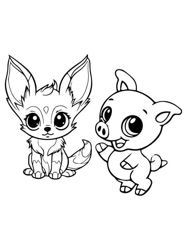 140 Cute Animals Coloring Pages FREE Printable 54