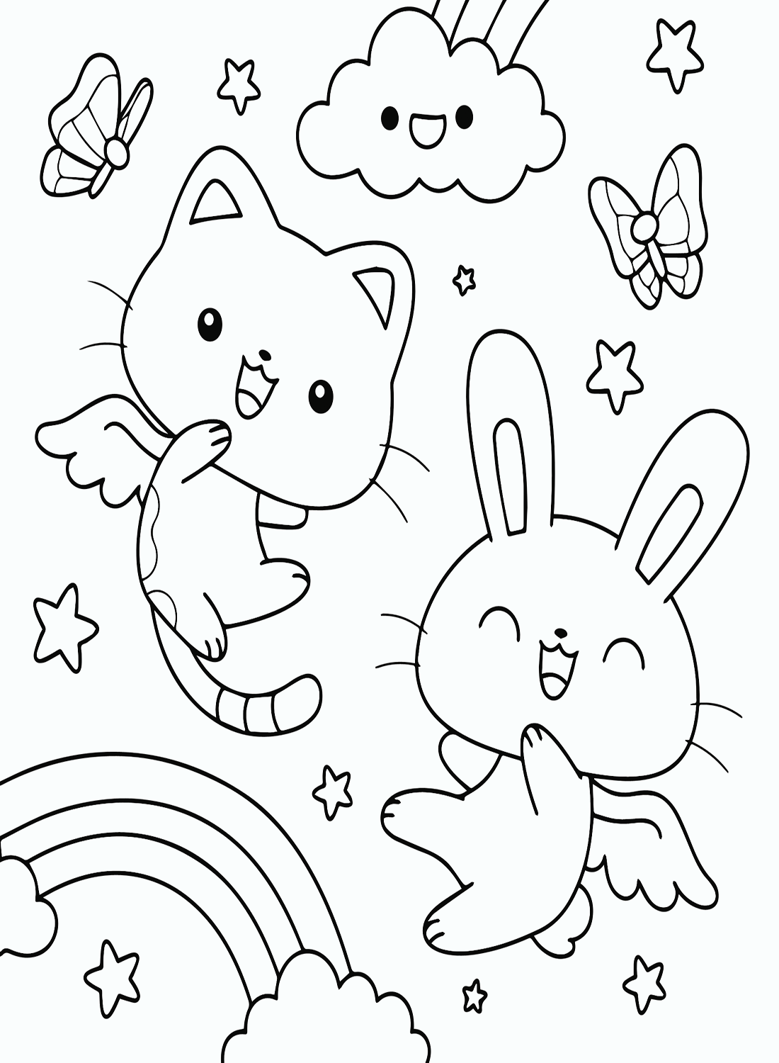 140 Cute Animals Coloring Pages FREE Printable 7