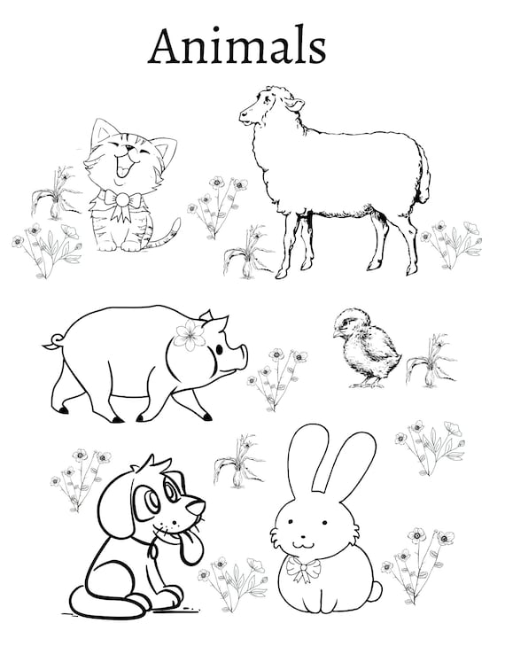 140 Cute Animals Coloring Pages FREE Printable 89