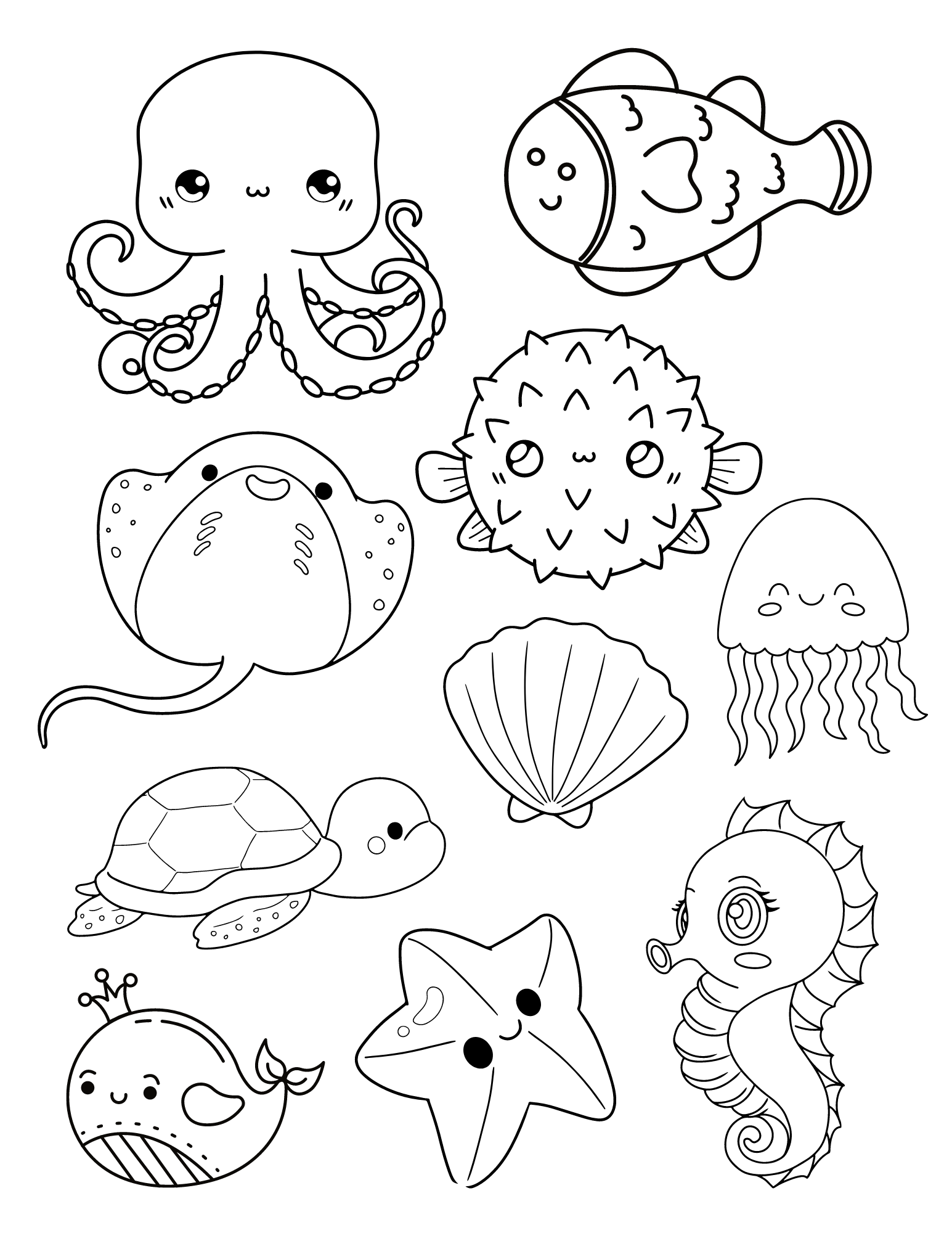 140 Cute Animals Coloring Pages FREE Printable 95