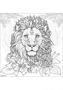 150 Lion Coloring Pages: Roaring Fun for Kids 1