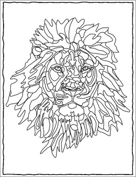 150 Lion Coloring Pages: Roaring Fun for Kids 10