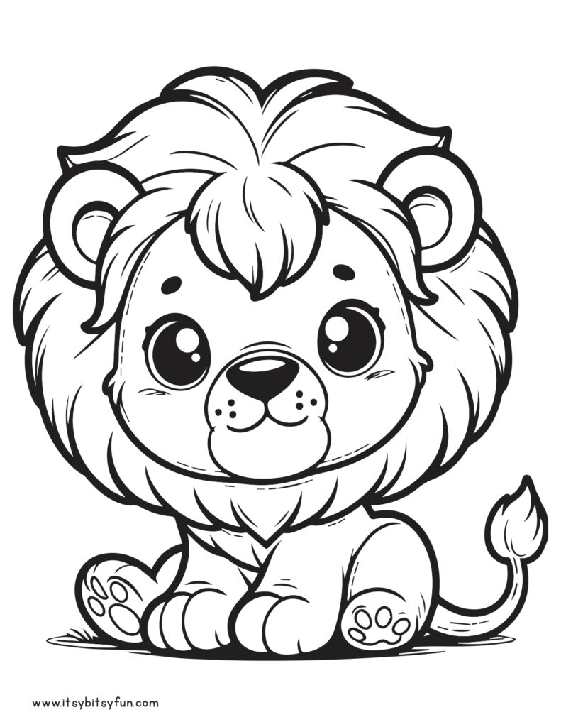 150 Lion Coloring Pages: Roaring Fun for Kids 100