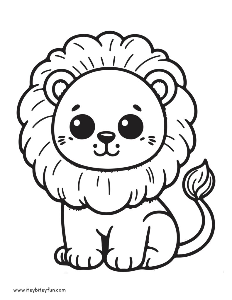 150 Lion Coloring Pages: Roaring Fun for Kids 106