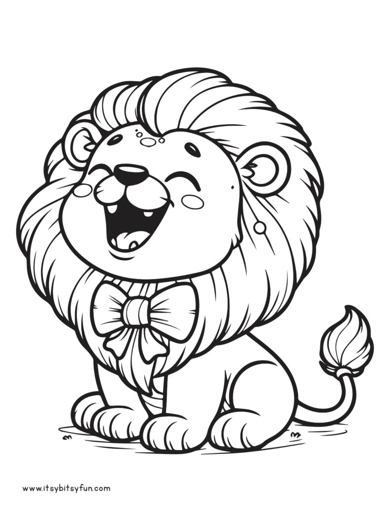 150 Lion Coloring Pages: Roaring Fun for Kids 108